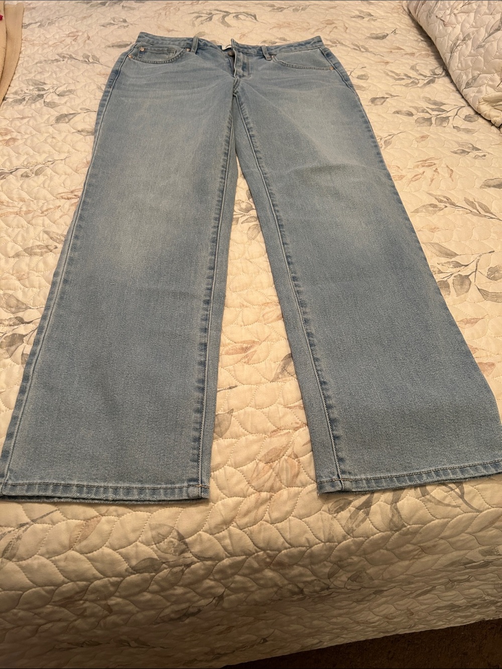 Seven7 Light Blue Wide-Leg Women's Jeans
